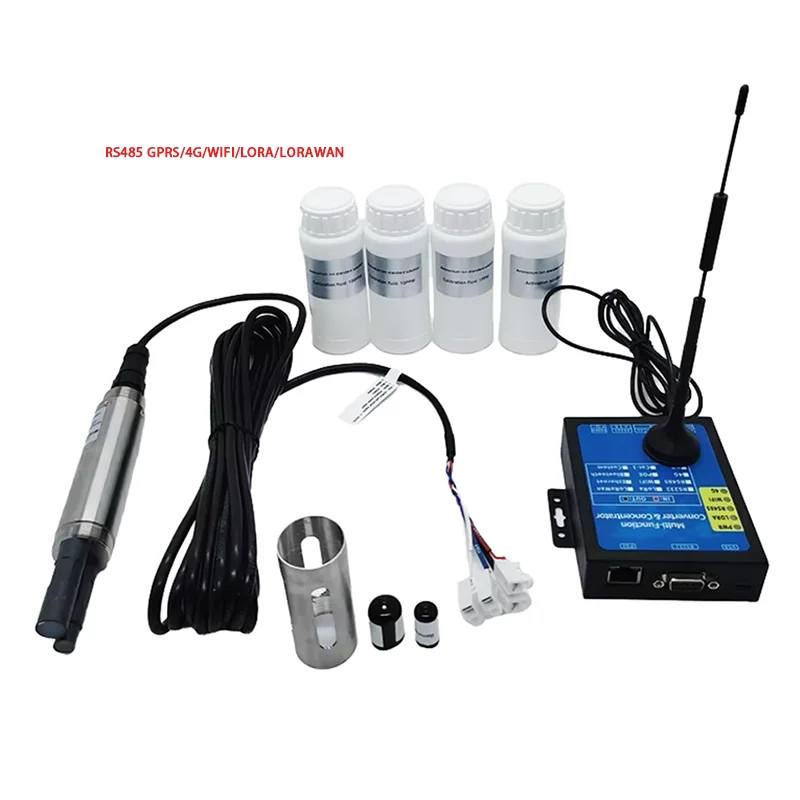 Высокоточный ионный датчик аммония из нержавеющей стали с выходом Rs485 4-20 мА для