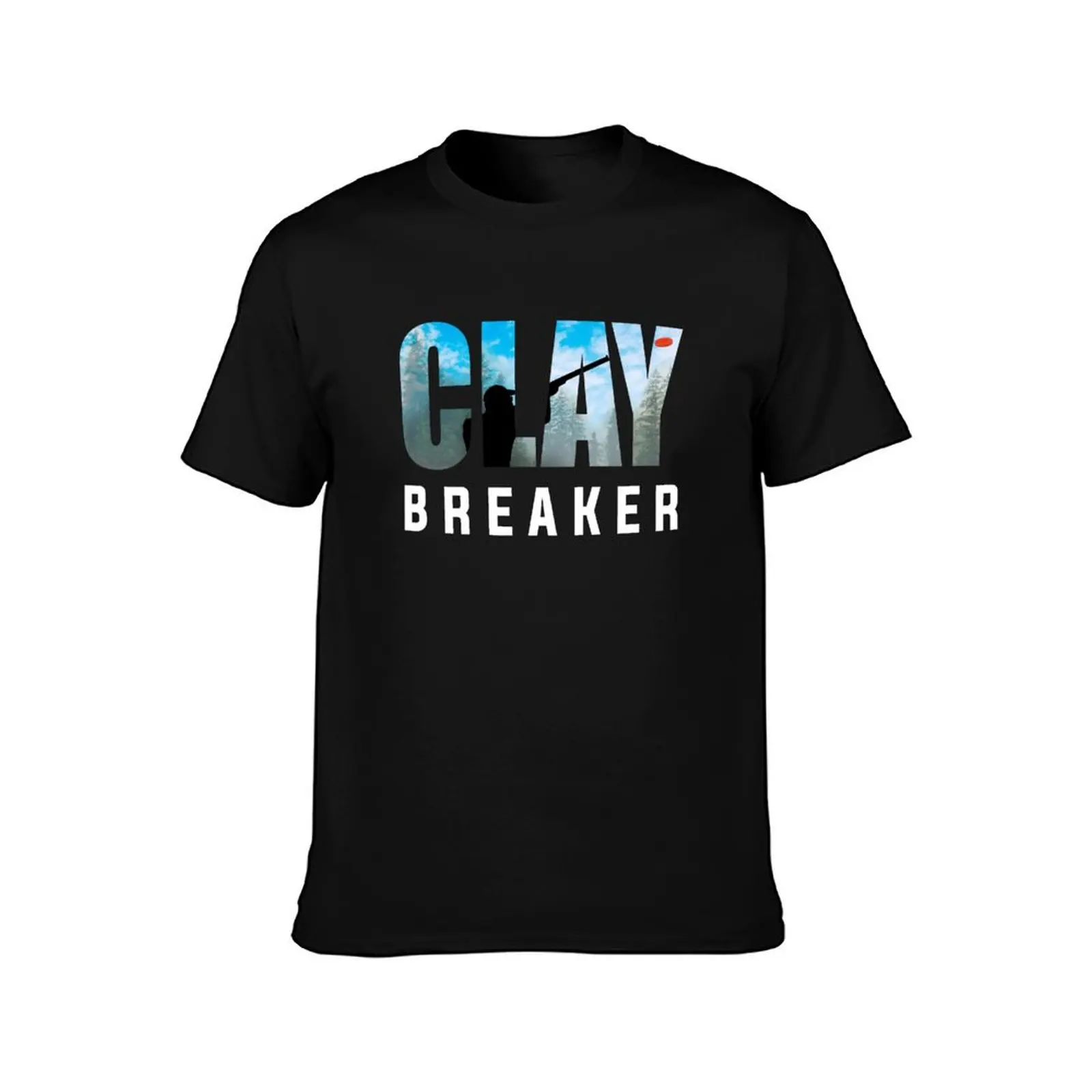 Фото Футболка с принтом Clay Breaker - Clay Pigeon Shooting Shot Gun Skeet Trap Target Gifts, повседневная, в уличном стиле, с коротким рукавом №2