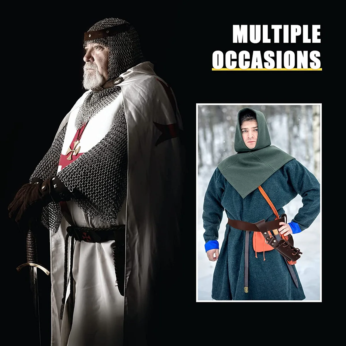 Средневековый меч с ремнем кожаный ремень для мужчин и женщин