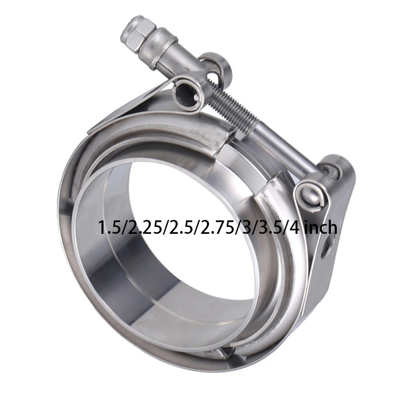 

Stainless Steel 1.5/2.25/2.5/2.75/3/3.5/4 Inch Standard V Band Clamp With Male Female Flange Exhaust Pipe Clamp Kit