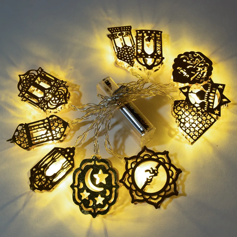 

10LED/20LED LED String Lights Fairy Lights Aid Eid Mubarak Decor Eid Kareem Ramadan Decoration 2022 For Home Holiday Decoration