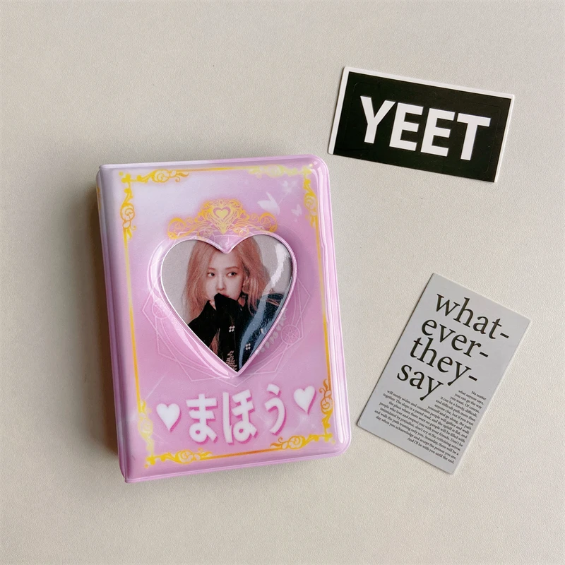 

INS 3 дюймовый мультяшный держатель для фотокарт 40 карманов фотоальбом Kpop Idol карты коллекционный Альбом мини Instax Фотоальбом Polaroid