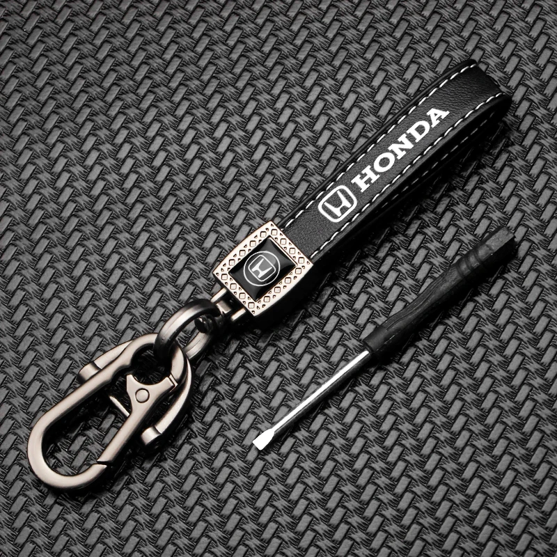 

Anti-Lost Car Keychain Key Pendant Split Rings Keyring Auto Vehicle Clasp Accessorie For Honda Civic Accord Fit City Vezel Pilot