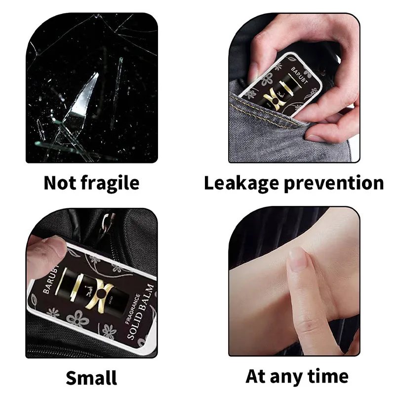 Духи арабского бренда, унисекс, стойкий цветочный аромат, древесный тон, портативный натуральный свежий твердый парфюм, очаровательный парфюм для свиданий (art.: 3920d1c39b756) - 3920d1c39b756