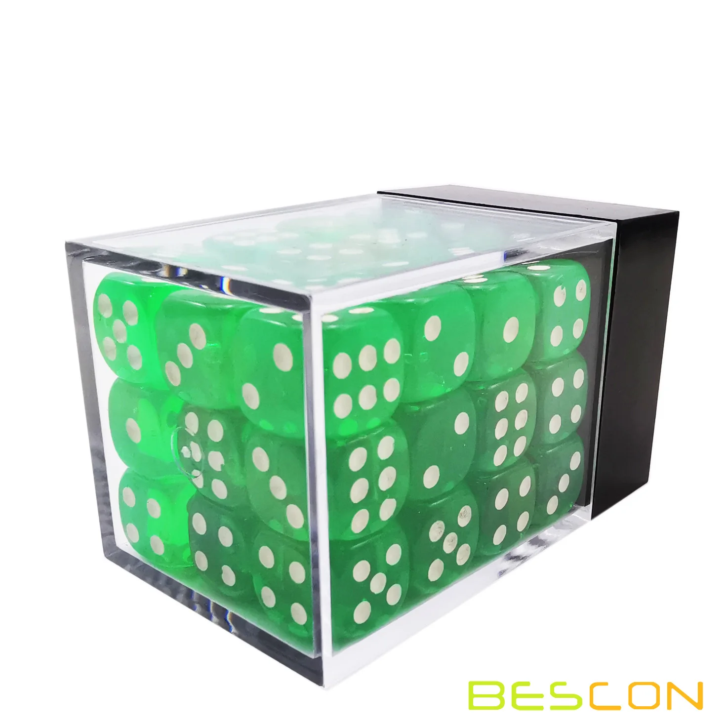 Bescon 12 мм 6-сторонние игральные кости 36 В кирпичной коробке 12-миллиметровый
