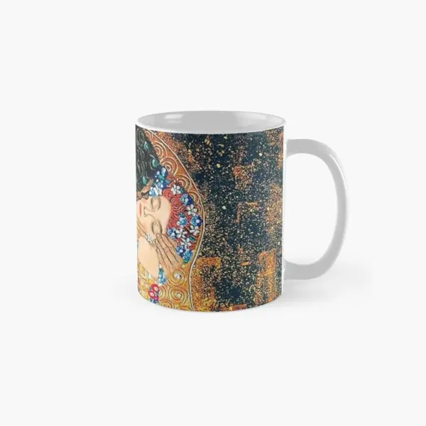 

Gustav Klimt The Kiss Classic Mug Drinkware Picture Cup Photo Image Design Tea Coffee Printed Handle Round Simple Gifts