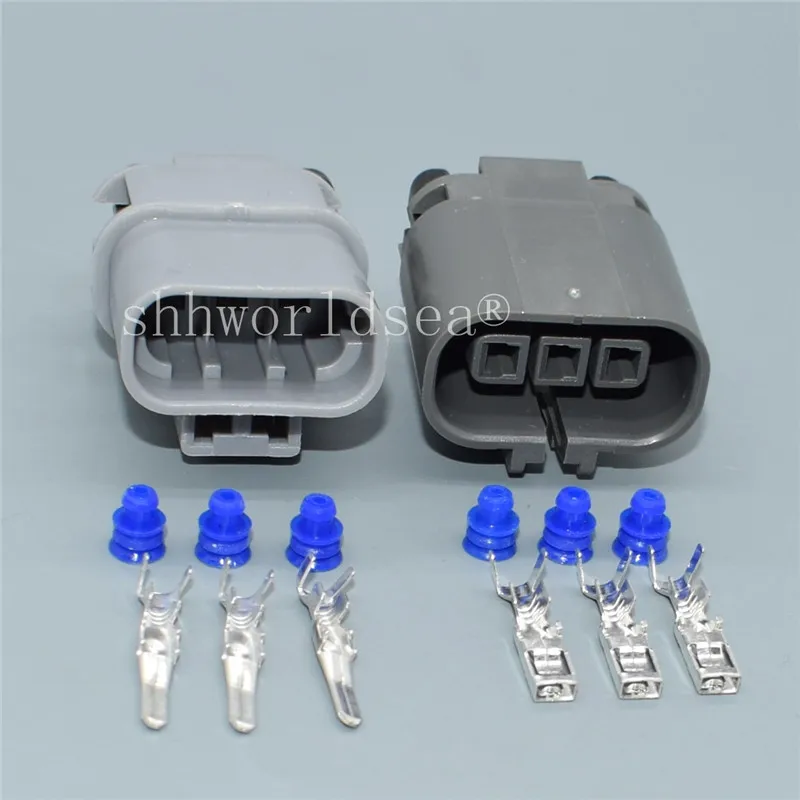 

Shhworldsea 3 Pin 2.8mm Automotive Ignition Coil Female Plug car O2 Oxygen Sensor Connector plug 7223-1834-40 For Nissan