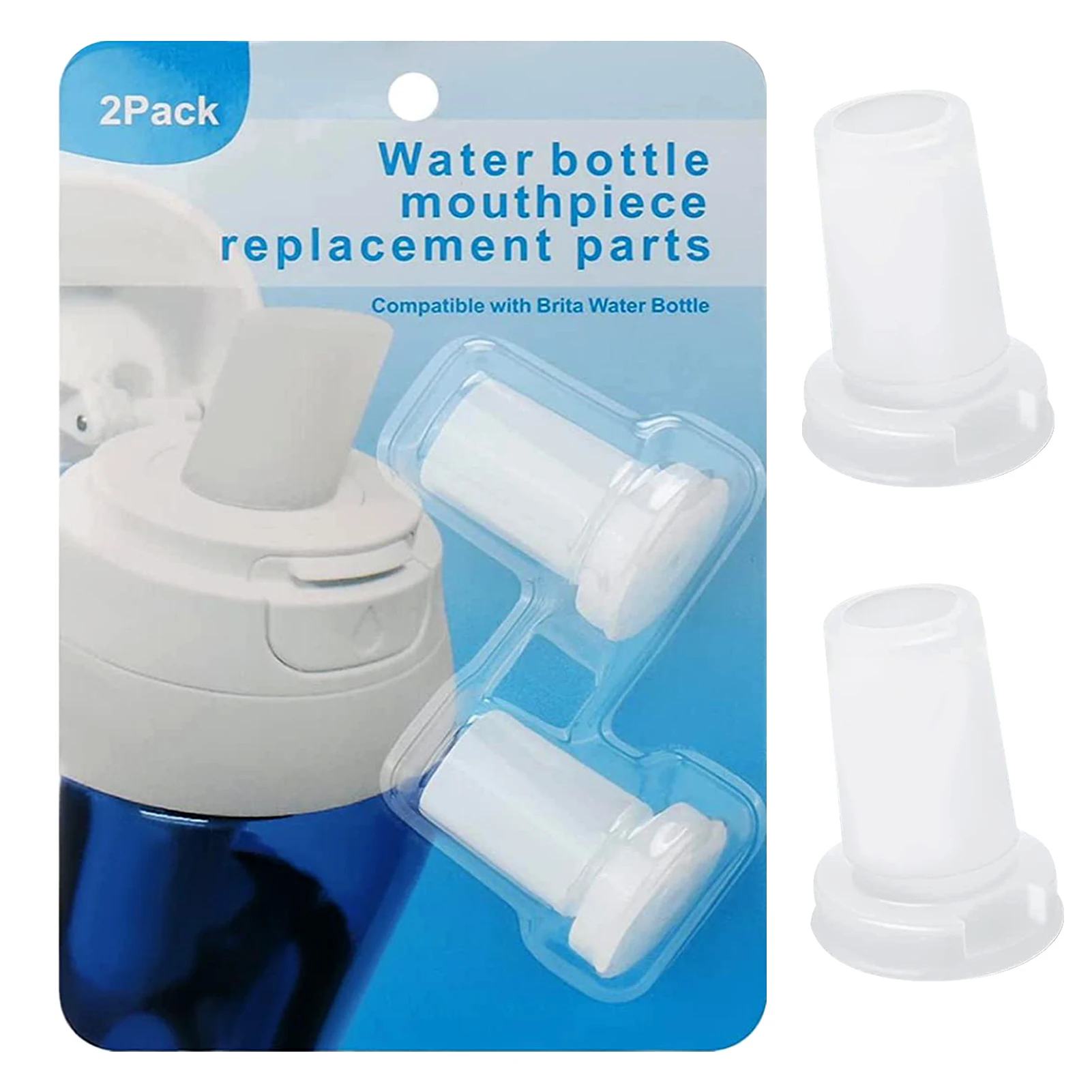 

2 шт. фильтр простые в использовании запасные части зажим клапан носик аксессуары бутылка для воды белый надежный пищевой стандарт