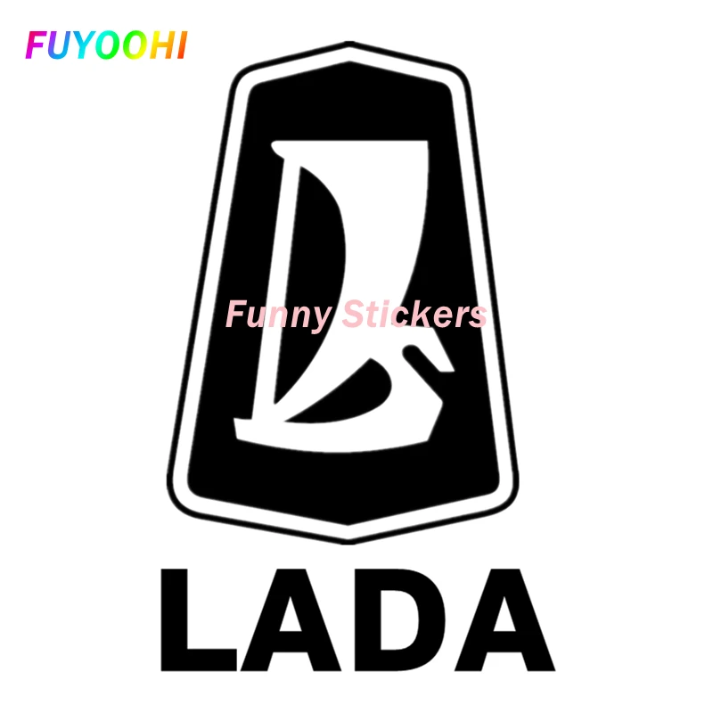 

CS-020# LADA LOGO cool white/black car sticker and decal auto car stickers removable