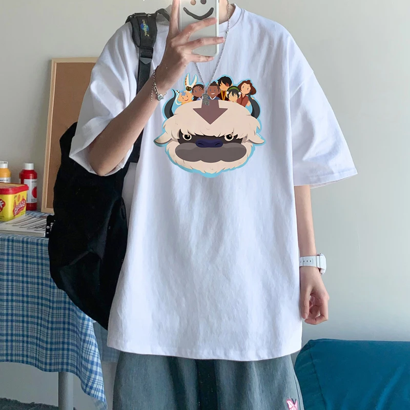 Kawaii аниме Момо мультфильм футболки Аватара Последний айрбендер японское