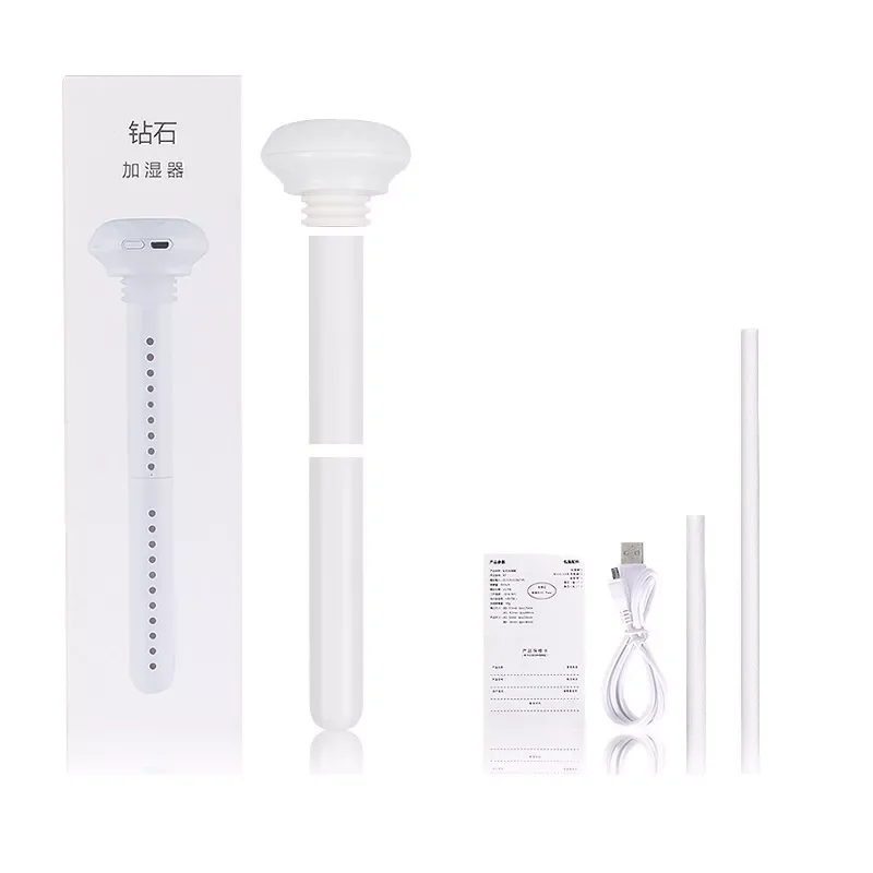 

USB Portable Air Humidifier Diamond Bottle Aroma Diffuser Mist Maker For Home Office Humidification Detachable 2021