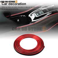 auto mouldings car cover trim dashboard door car styling universal car moulding decoration flexible strips 5meter interior