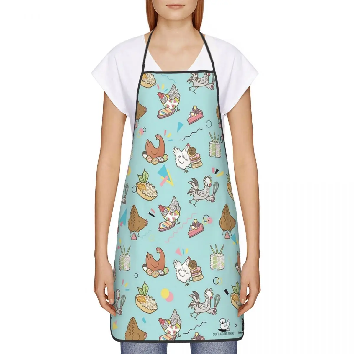 Водонепроницаемый нагрудник для курицы и десерта мужчин женщин