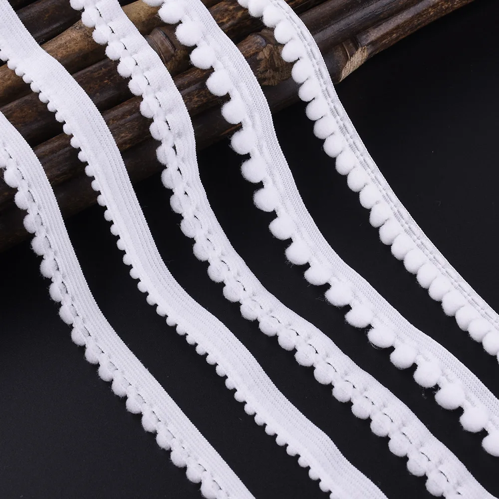 

5 ярдов, красивая белая эластичная кружевная лента для украшения одежды, эластичная кружевная ткань с вышивкой, кружевные аксессуары для ши...