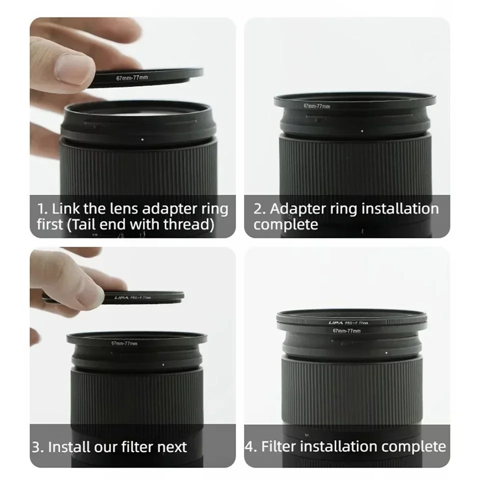 Переходное кольцо фильтра объектива камеры Step Up Down