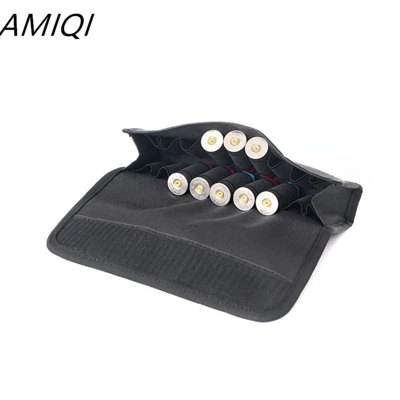 

AMIQI 12G 18 Round Tactical Shell Holder Ammo Bag Hunting Shooting Airsoft Molle Waist Bag 12/20 Gauge Shotgun Cartridges Bullet
