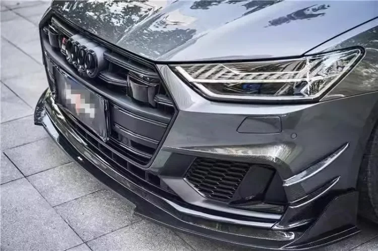 Высококачественный передний бампер из углеродного волокна для Audi A7 S7 2019-2023