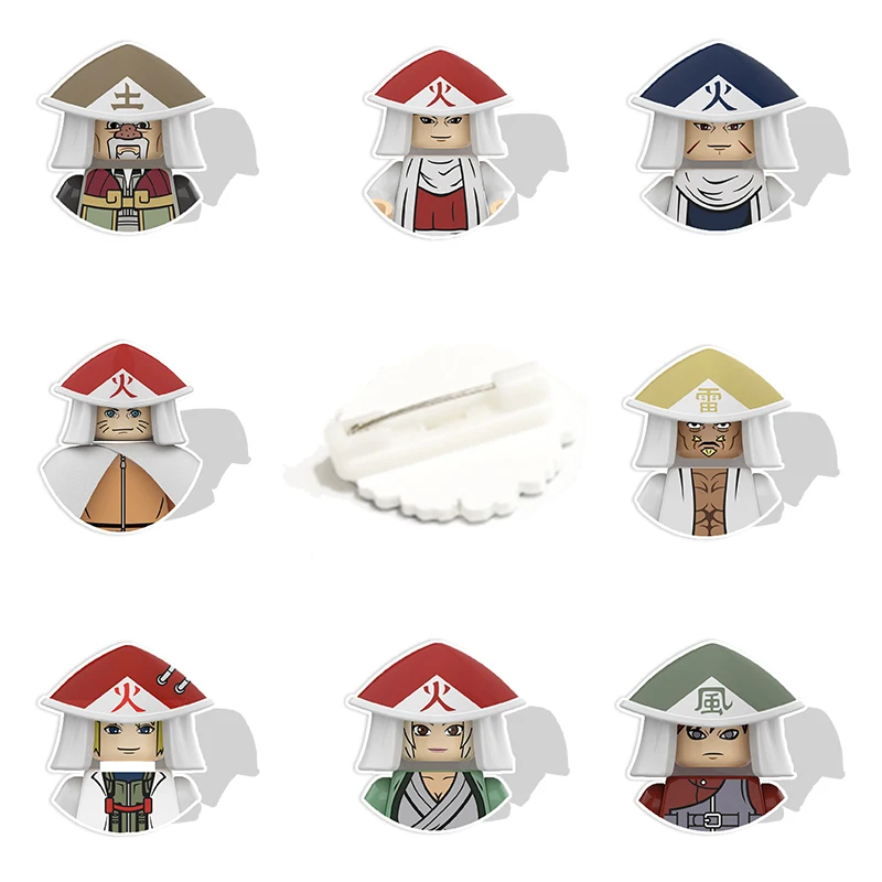 

Bandai Cute NARUTO Cartoon Shape Clear Pattern Brooches Enamel Acrylic Badges Epoxy Resin Pins Design Jewelry Hot Selling FRE712