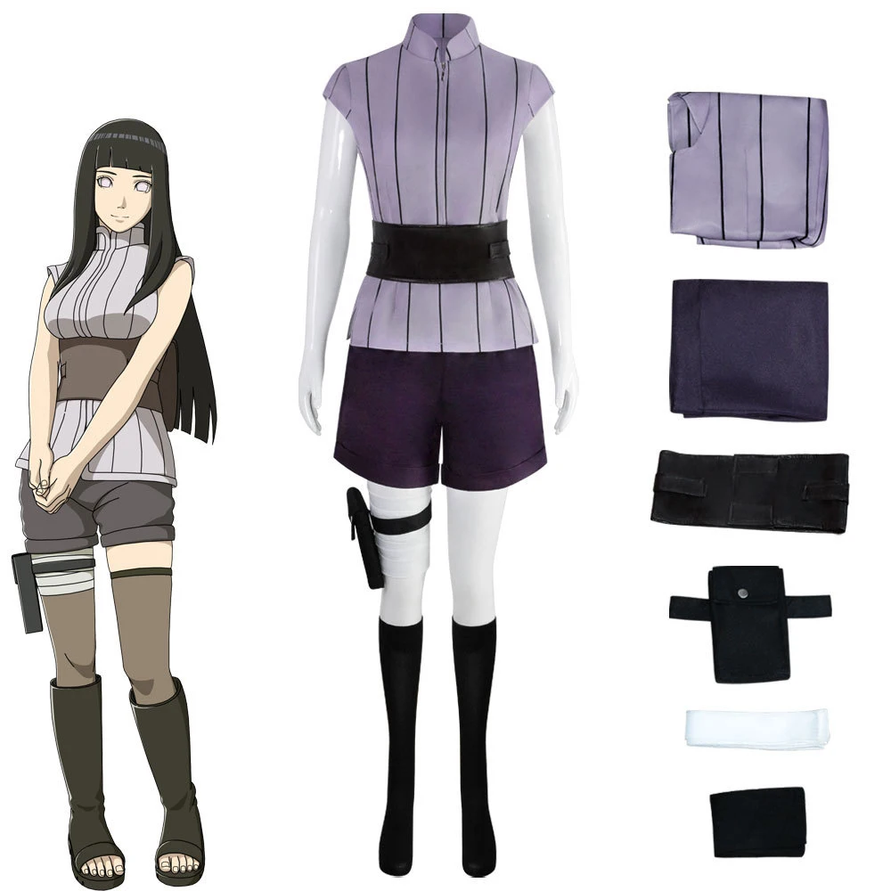 

Anime Cosplay Hinata Hyuga Woman Costumes The Movie Last Halloween Set Comic Christmas Party Game XS-3XL