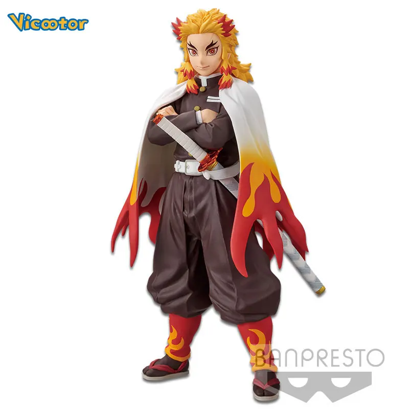 

Vicootor Original Genuine BP Demon Slayer Rengoku Shinjurou Figurine Action Figure Model Toys Doll Gifts For Kids