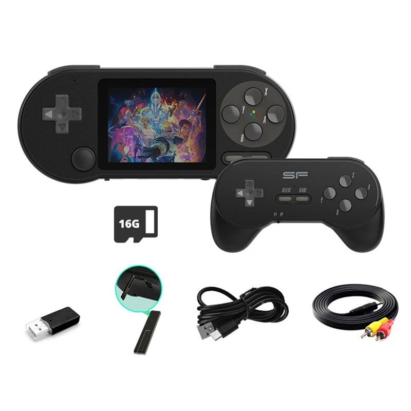 Портативная игровая консоль SF2000 с ручкой 6000 встроенных игр Классическая