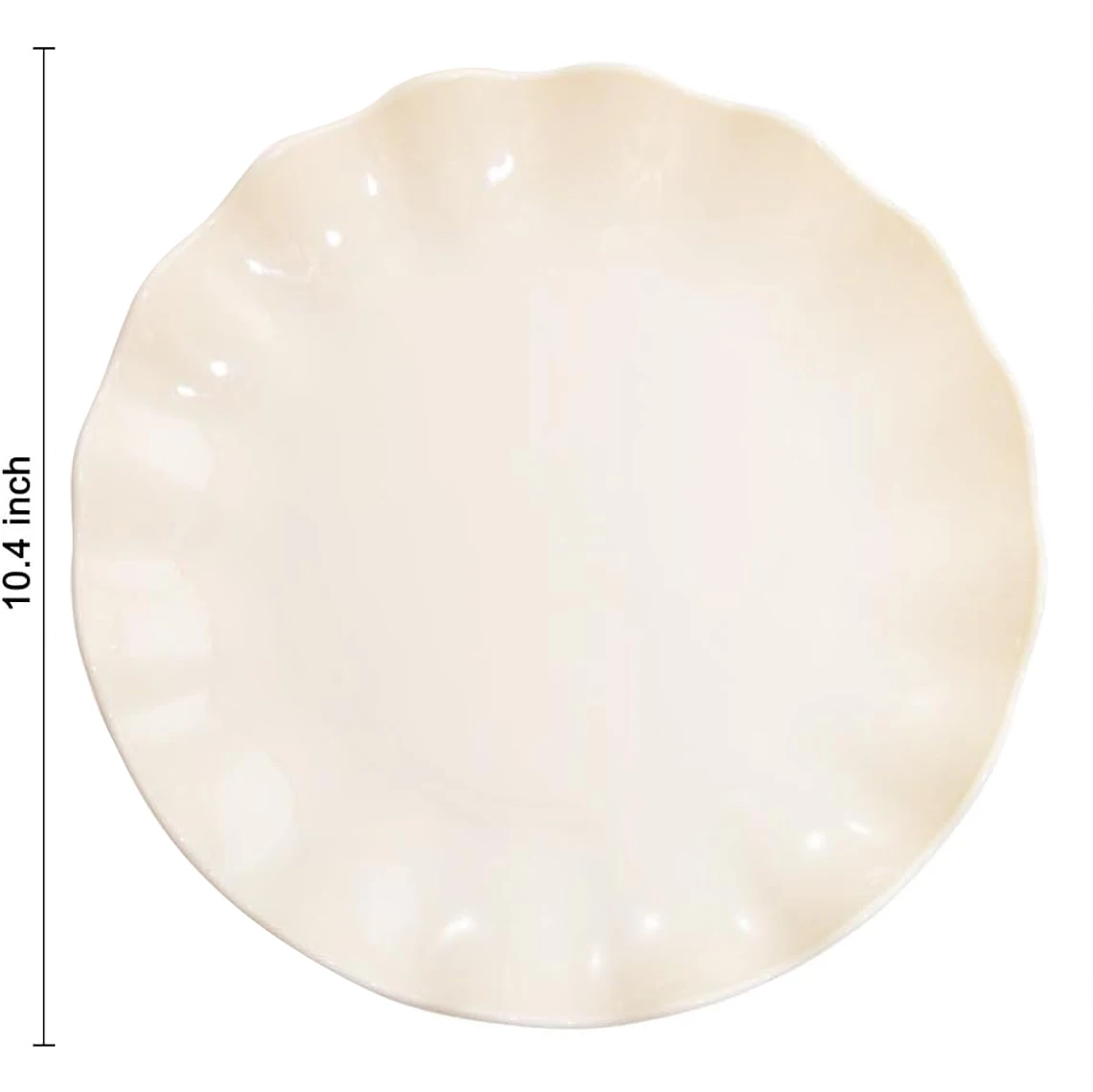 Набор Из 12 Пластиковых Обеденных Тарелок Многоразовые Небьющиеся Тарелки Для