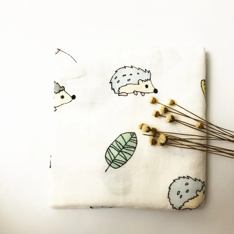 60*60 см Новорожденный 70% Бамбуковое одеяло для младенцев Muslin Swaddle Wrap Питание Burpy Towel Scraf Bibs Big Diaper on.