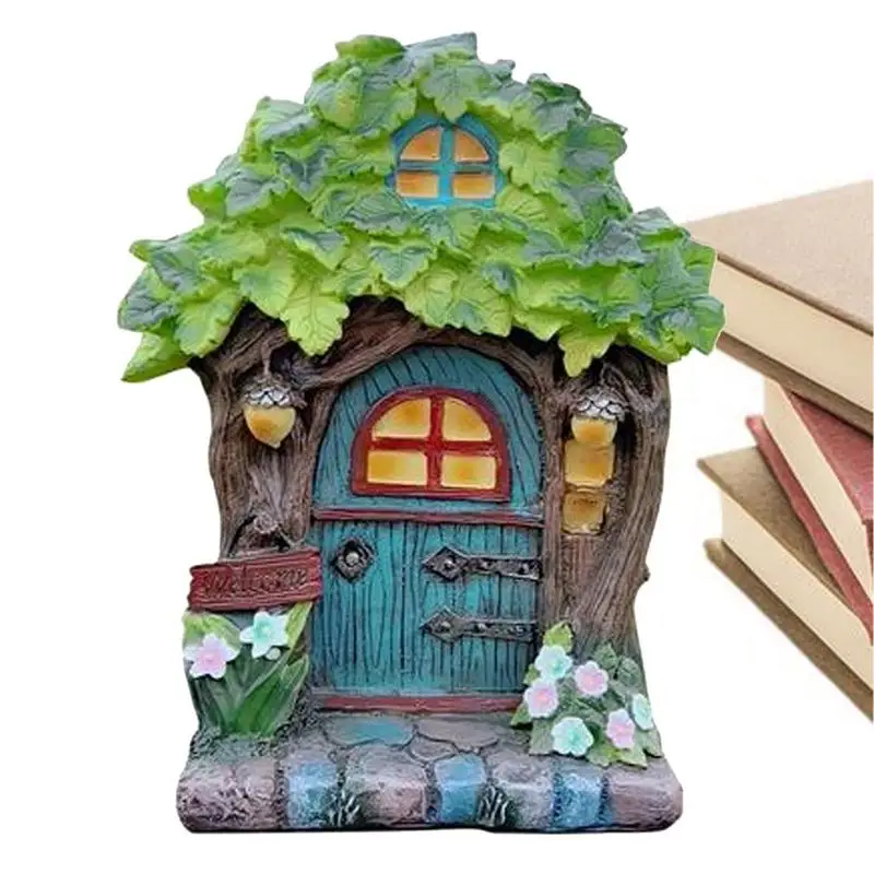 

Сказочные садовые ДВЕРИ DIY ResinFairy эльфы двери ручной работы домашние двери статуэтки эльф дом двор искусство садовый декор