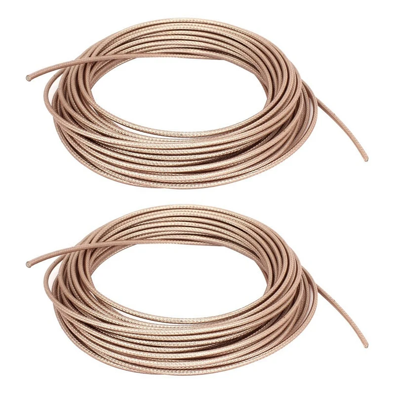 

Best 2X RG316 Coax Coaxial Cable Lead Low Loss RF Connector Wire 10M Long
