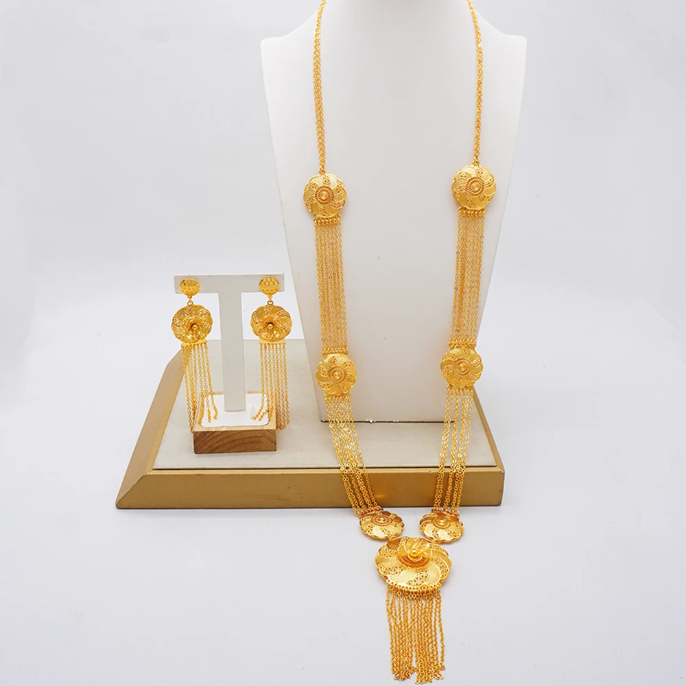 Комплект ювелирных украшений для молодых женщин Эфиопский арабский комплект