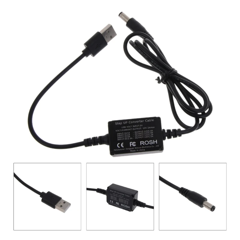 USB-DC5 5x2 1 мм Регулятор мощности Зарядный шнур USB-кабель повышающего