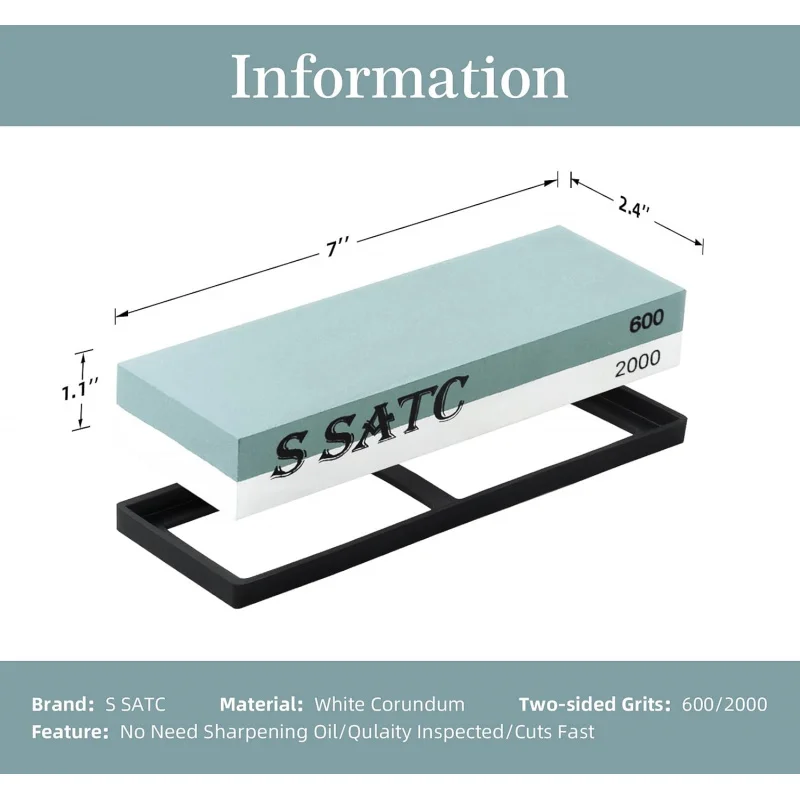 Набор для влажной заточки Whetstone зернистостью 600/2000 с угловой направляющей на