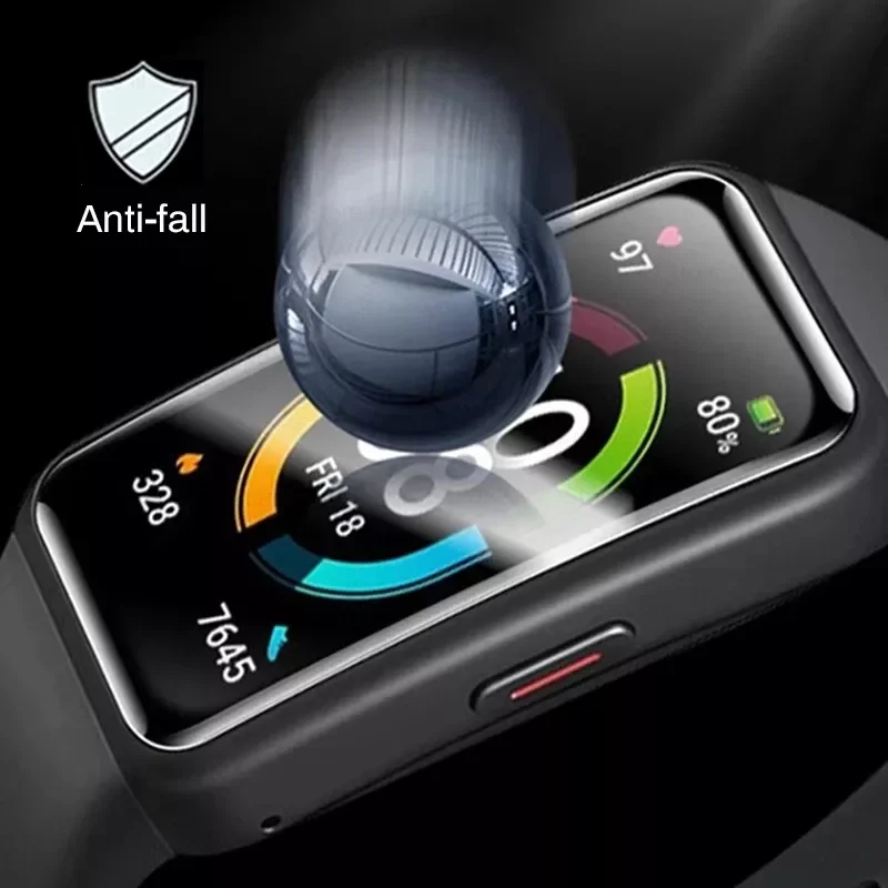 Изогнутое защитное стекло 9D для Huawei Band 6 Pro защитная пленка экрана Honor Band6