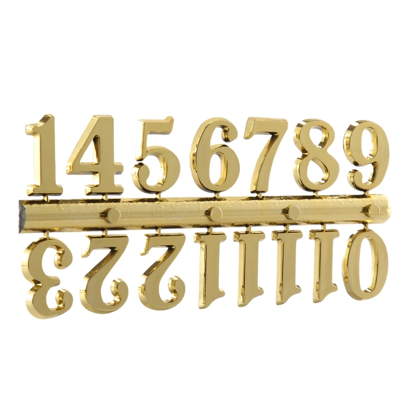 6Pcs Quartz Clock Movement Mechanism Replacement Clock Numerals Kit For DIY Wall Clock Handicrafts Repair Clock Parts