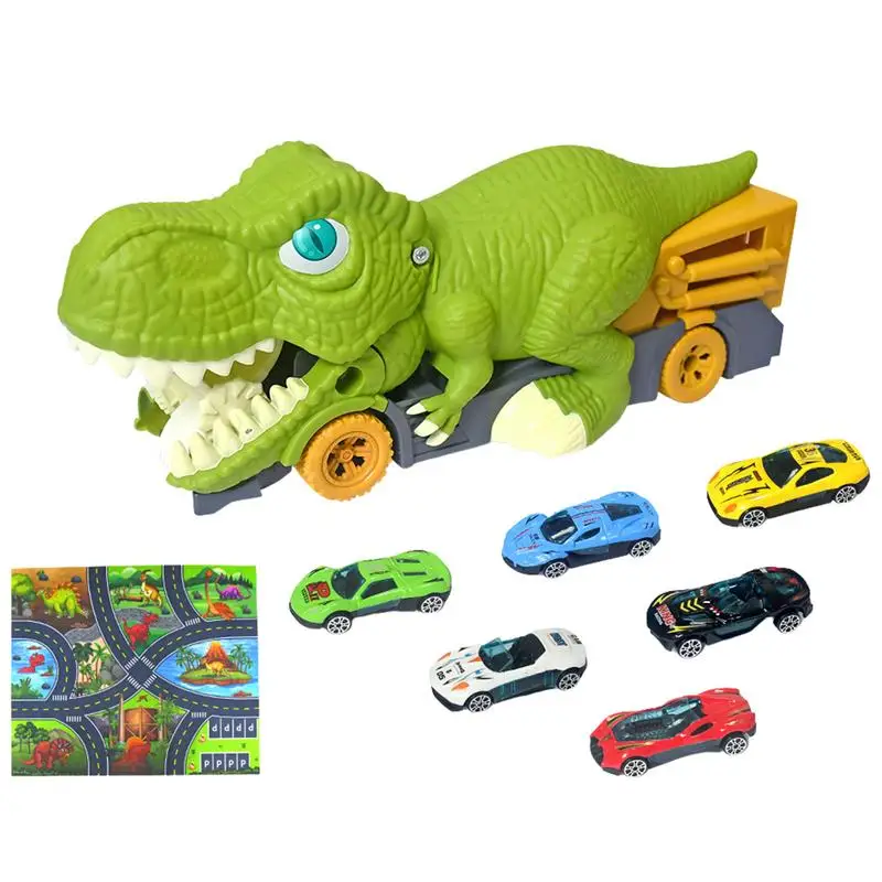 

Игрушки Dino Trucks Dino, Инженерная модель автомобиля, игрушка, получите внимание от вашего ребенка с машинкой, проглатывая экшн, веселая и образовательная