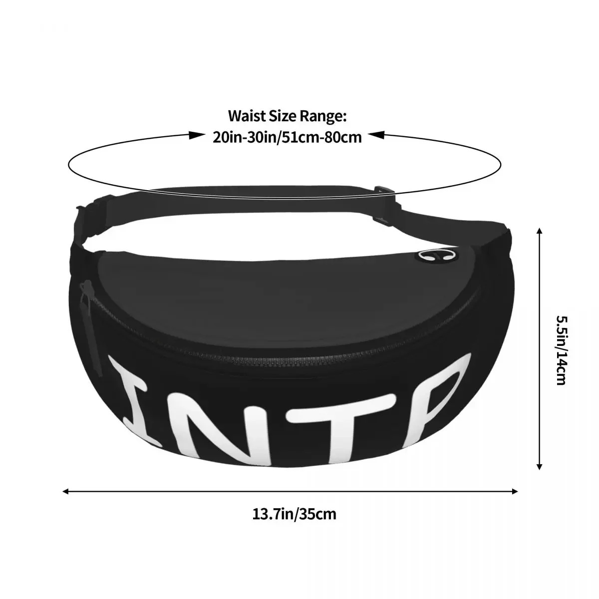 Индивидуальные Модные поясные сумки с принтом INTP MBTI забавные дизайнерские