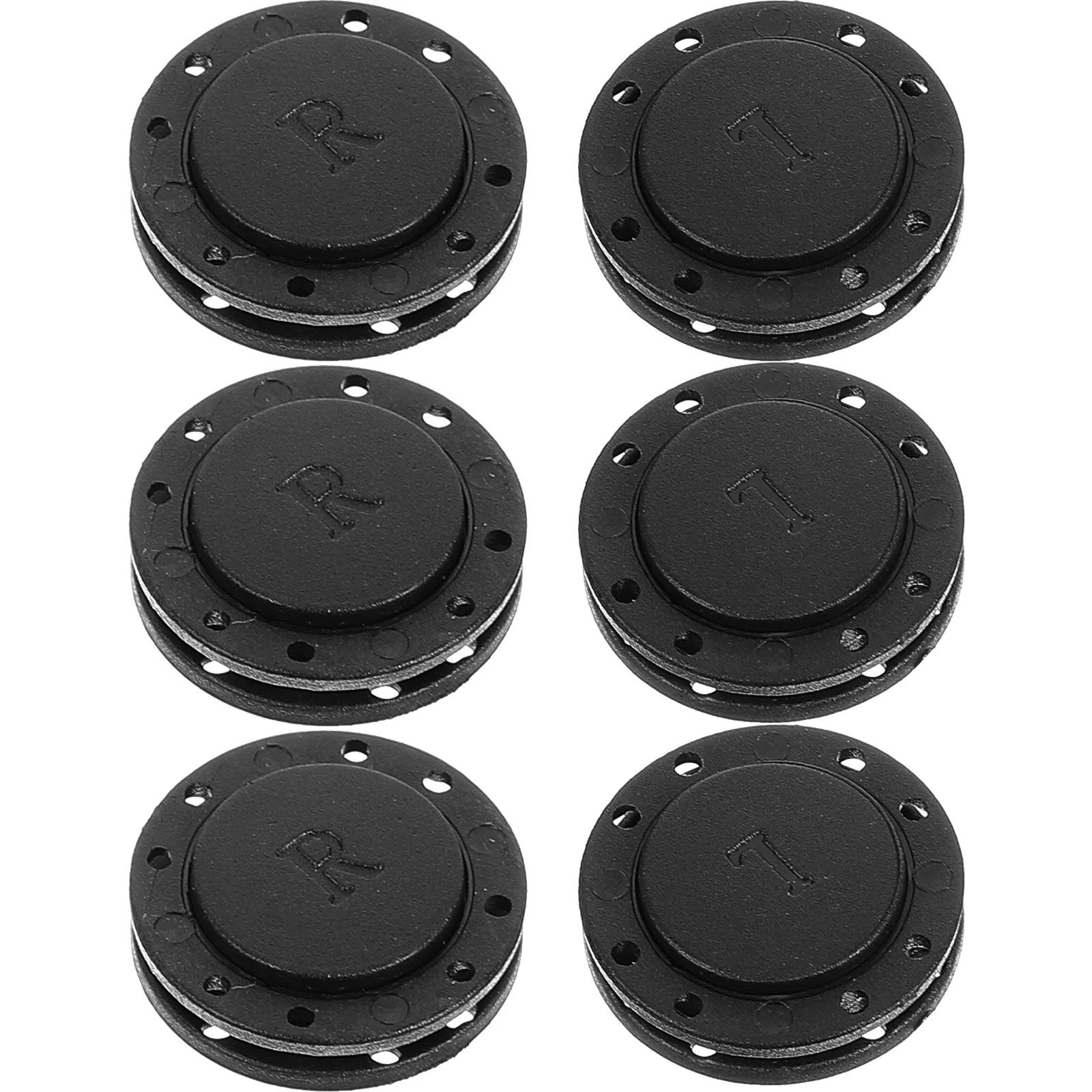 6-парный кошелек винтажные круглые магнитные пуговицы невидимые швейные кнопки