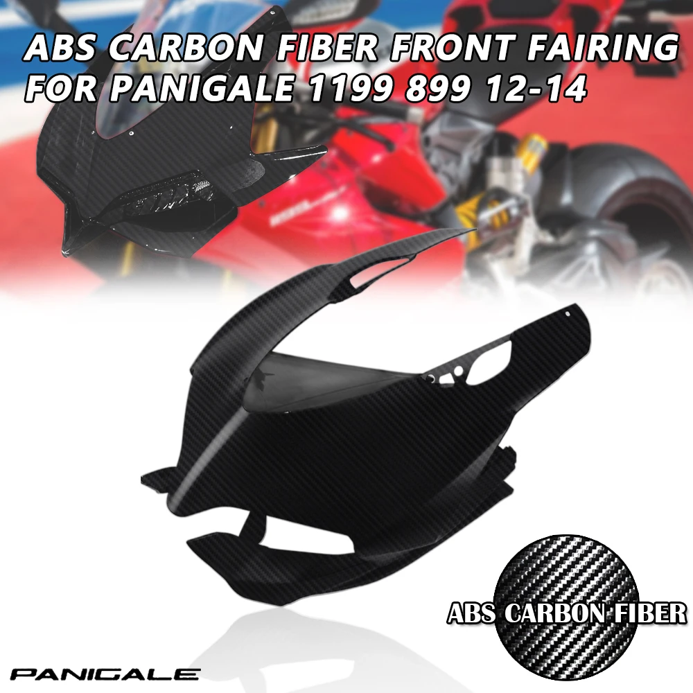 

Цветной передний обтекатель из углеродного волокна для Ducati PANIGALE1199899 2012-2014, аксессуары для мотоцикла, комплект обтекателей из АБС
