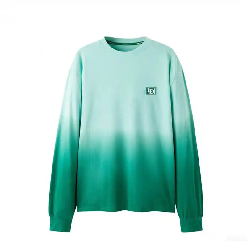 Зеленый топ Town Cut the Tag off женская весенняя новая рубашка с градиентом и длинными