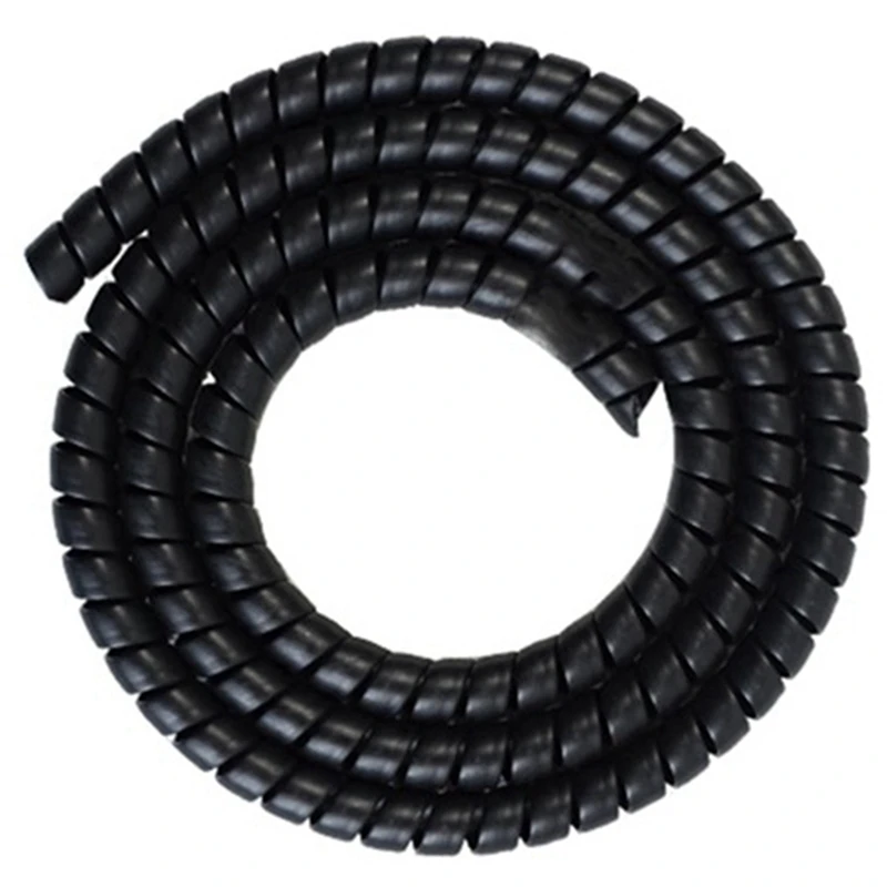 

4X Scooter Line Spiral Color Change Tube Protector 1M Length Winding Tubes For Xiaomi M365 Pro Accessories, Black