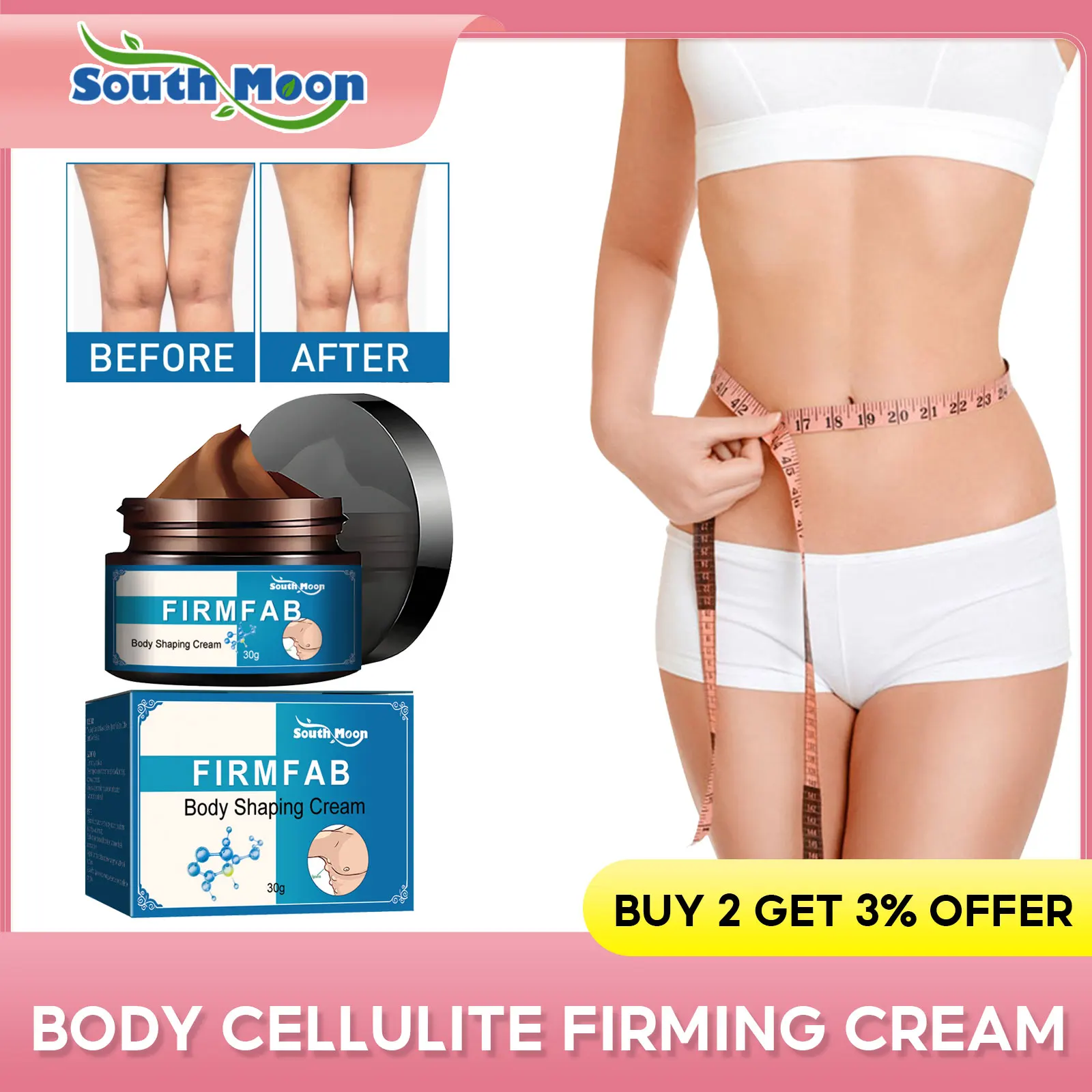 Антицеллюлитный крем для похудения Детокс очищающий тонизирующий скульптурный