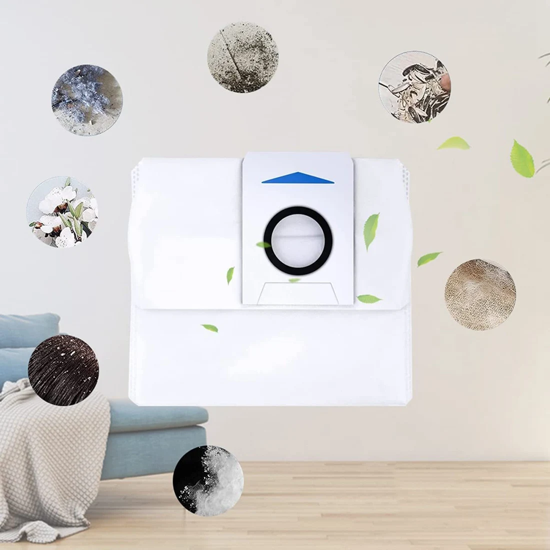 6 шт. пылесборник для ECOVACS DEEBOT X1 Omni Auto-Empy Station сменный мешок емкостью 3 л ECOVAS X1/X1 Plus