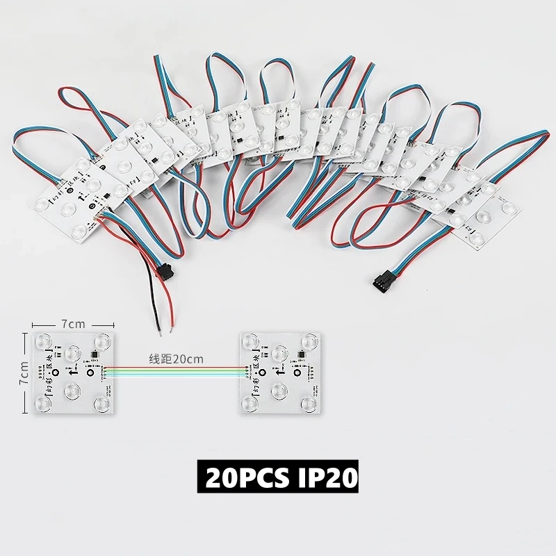 Khelse WS2818B RGB светодиодные модули 20 шт. кольца формальных матриц и модули над ними