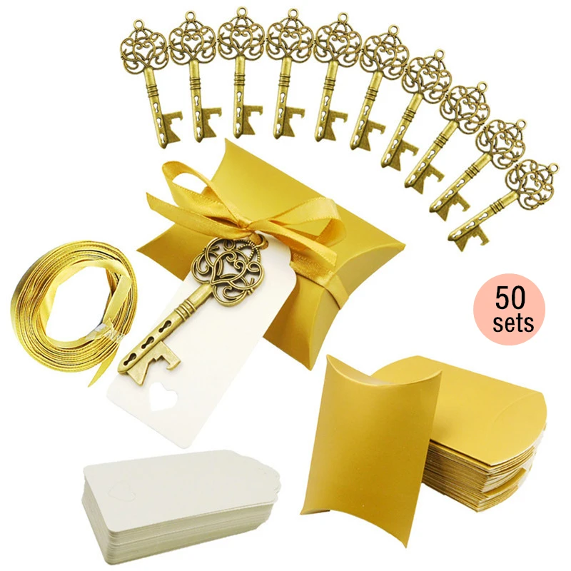 Es With Tag Ribbon For Wedding Birthday Party Favor Gifts Keychain