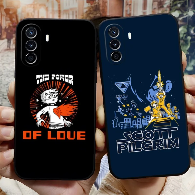 Чехол Скотт Пилигрим против мира для телефона Huawei P30 P50 P40 P20 Psmart Z P10 P9 Pro Plus P8 Nova 8I 8 противоударный чехол-накладка