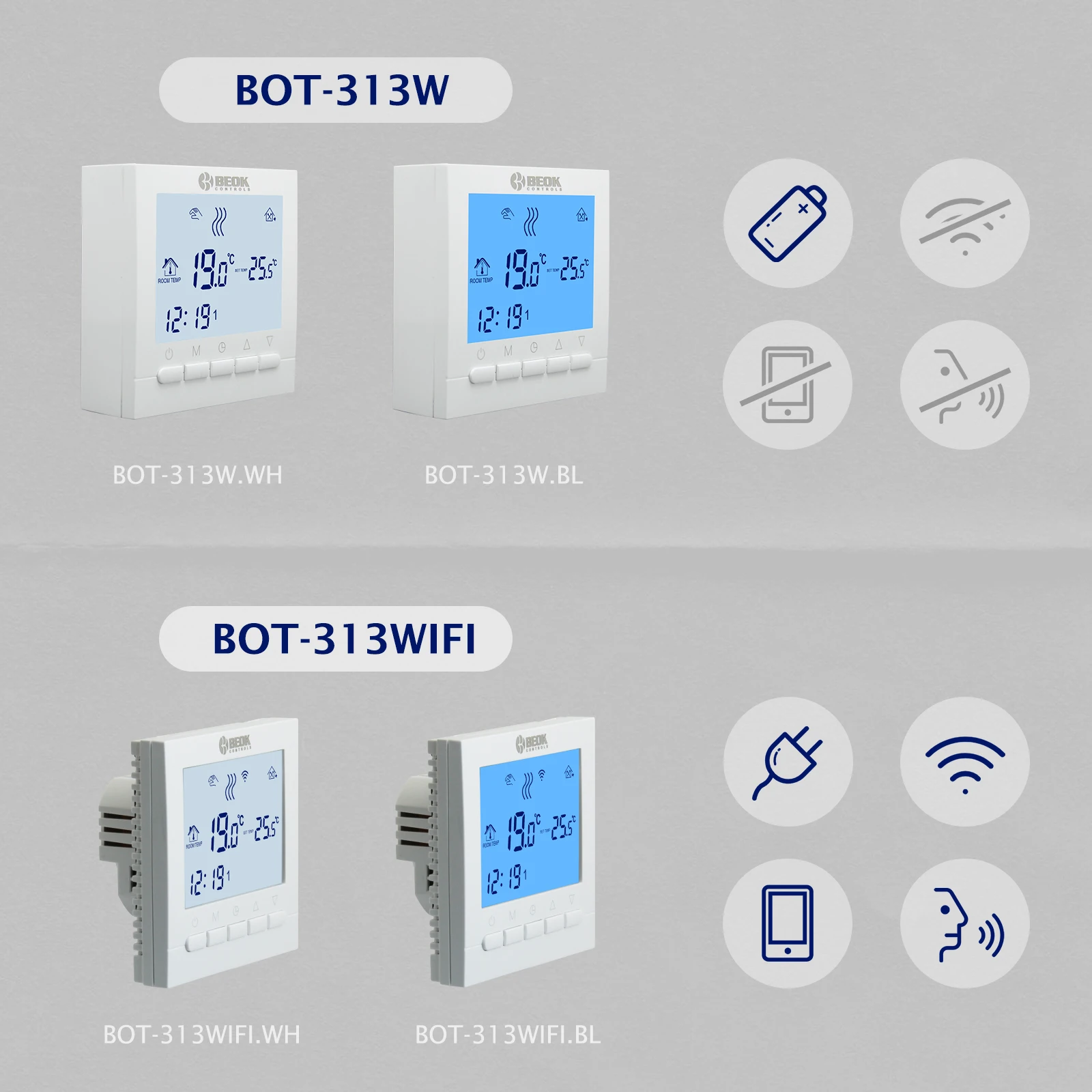 Программируемый Регулятор температуры BEOK для газового бойлера умный Wi-Fi