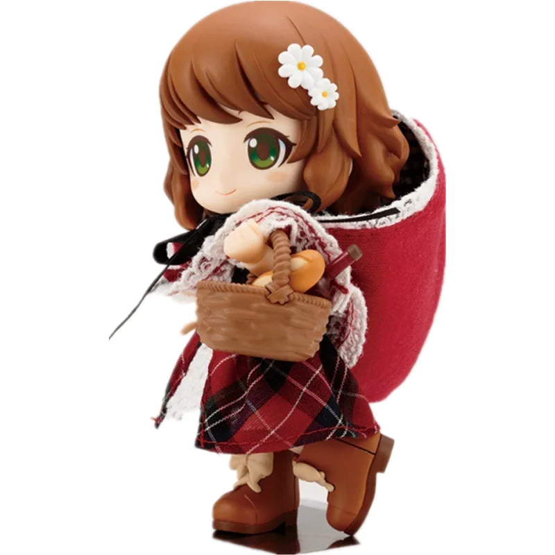 Anime Action Figure fiaba storia piccolo cappello rosso cappuccio da equitazione vestiti veri modello giocattolo regalo per la decorazione della stanza delle ragazze