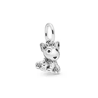 hot sale silver color charm bead cute beagle dog beads for original pandora charm bracelets bangles jewelry