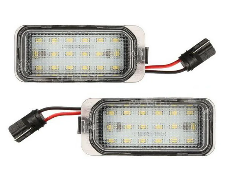 

Белый 18-SMD в сборе 6000K, 2 шт., автомобильные фонари для заднего номерного знака Jaguar XFXJ для F/ord/Focus/fiesta