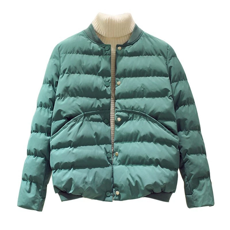 Fashion Ultralight Autumn Winter Classic Lapel Quilted Jacket Women Thin Light Down Cotton Parkas Treetwear Casual Buttons Coat